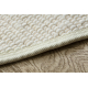 NEPAL 2100 Kreis Teppich natürlich, creme – Wolle, doppelseitig, natur