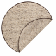 NEPAL 2100 sirkel sand, beige teppe - ull, dobbeltsidig, naturlig