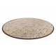 Koberec NEPAL 2100 kruh sand, béžový - vlněný, oboustranný, přírodní