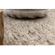 Preproga NEPAL 2100 krog sand, bež - volnena, dvostranska, naravna