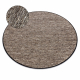 Béžový koberec NEPAL 2100 kruh stone, sivá - vlnený, obojstranný