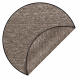 Alfombra NEPAL 2100 círculo stone, gris - lana, de doble cara