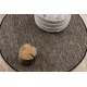 NEPAL 2100 cirkel stone, grå tæppe - uldent, dobbeltsidet