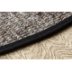 NEPAL 2100 Kreis Teppich stone, grau – Wolle, doppelseitig, natur