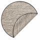 NEPAL 2100 круг сива тепих - вунени, двострани
