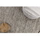NEPAL 2100 sirkel naturlig grå teppe - ull, dobbeltsidig