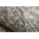 Covor bej NEPAL 2100 cerc naturala gri - din lana, fata-verso