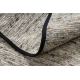 NEPAL 2100 cirkel naturlig grå tæppe - uldent, dobbeltsidet