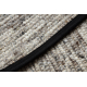 Béžový koberec NEPAL kruh 2100 prírodné sivá - vlnený, obojstranný