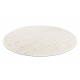 Koberec NEPAL 2100 kruh bílé / přírodní šedá - vlněný, oboustranný
