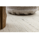 NEPAL 2100 cirkel hvide / naturlig grå tæppe - uldent, dobbeltsidet