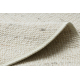 NEPAL 2100 ympyrä valkoiset / luonnollinen harmaa matto - villainen, kaksipuolinen