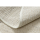 Alfombra NEPAL 2100 círculo blanco / naturales gris - lana, de doble cara