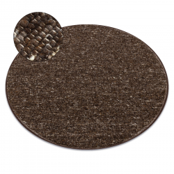 Tappeto tabac marrone NEPAL 2100 cerchio - lana, double face, naturale