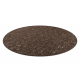 NEPAL 2100 cirkel tabac brun matta - ylle, dubbelsidig, naturlig