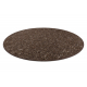 Tappeto tabac marrone NEPAL 2100 cerchio - lana, double face, naturale