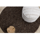 NEPAL 2100 Kreis tabac braun Teppich – Wolle, doppelseitig, natur