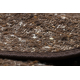 Alfombra tabac marrón NEPAL 2100 círculo - lana, de doble cara, natural