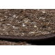 Tappeto tabac marrone NEPAL 2100 cerchio - lana, double face, naturale