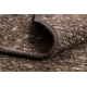 Tappeto tabac marrone NEPAL 2100 cerchio - lana, double face, naturale