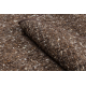 Covor bej NEPAL 2100 cerc maro tabac - din lana, fata-verso, naturala