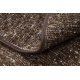 NEPAL 2100 cirkel tabac brun tæppe - uldent, dobbeltsidet, naturligt