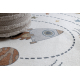 Tappeto BONO 8288 Spazio, pianeti crema/antracite