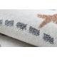 Tappeto BONO 8288 cerchio Spazio, pianeti crema/antracite