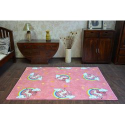 Moquette pour enfants UNICORN rose LICORNE