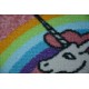 Montert teppe for barn UNICORN rosa