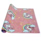 Montert teppe for barn UNICORN rosa
