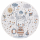 Carpet BONO 8441 circle bunny sailor cream / blue