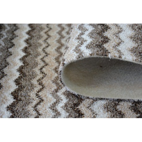 Fitted carpet ZIGZAG beige 0077
