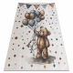 Carpet BONO 9614 Bear, balloons cream / light grey