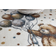 Szőnyeg BONO 9614 Medve, léggömbök krém / világos szürke