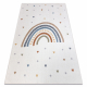 Tappeto BONO 8302 Arcobaleno, cuori crema/marrone