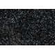 Koupelnový koberec SYNERGY, glamour, protiskluzový, měkký - lurex černý