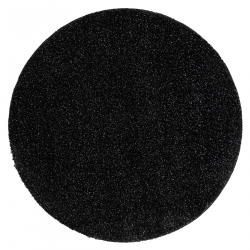 Kúpelňový koberec SYNERGY kruh, glamour, protišmykový, mäkký - lurex čierny