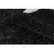 Kupaonski tepih SYNERGY krug, glamur, protukližni, mekani - lurex crni