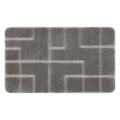 Bathroom rug SUPREME LINES non-slip, soft - grey