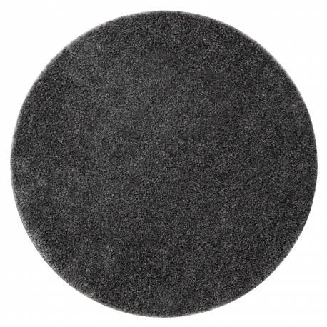 Koupelnový koberec SYNERGY kruh, glamour, protiskluzový, měkký - lurex šedá