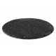 Koupelnový koberec SYNERGY kruh, glamour, protiskluzový, měkký - lurex šedá