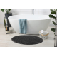 Alfombra de baño SYNERGY círculo, glamour, antideslizante, suave - lurex gris