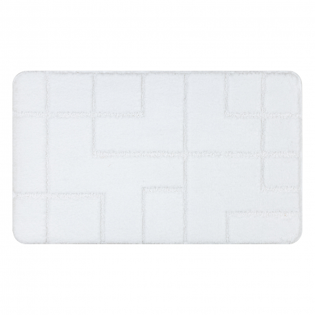 Bathroom rug SUPREME LINES non-slip, soft - white 