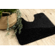 Two-piece bathroom set rug SYNERGY, glamour, non-slip, soft - lurex black
