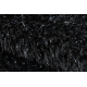 Dvodijelni kupaonski set tepih SYNERGY, glamur, protukližni, mekani - lurex crni