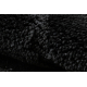 Vannas istabas paklājs SUPREME aplis WAVES, akmeņi, neslīd, mīksts - melns