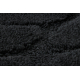 Dywan łazienkowy SUPREME STONES kamienie, antypoślizgowy, miękki - czarny