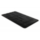 Set da bagno due pezzi tappeto SUPREME LINES, antiscivolo, morbido - nero