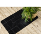 Set da bagno due pezzi tappeto SUPREME LINES, antiscivolo, morbido - nero